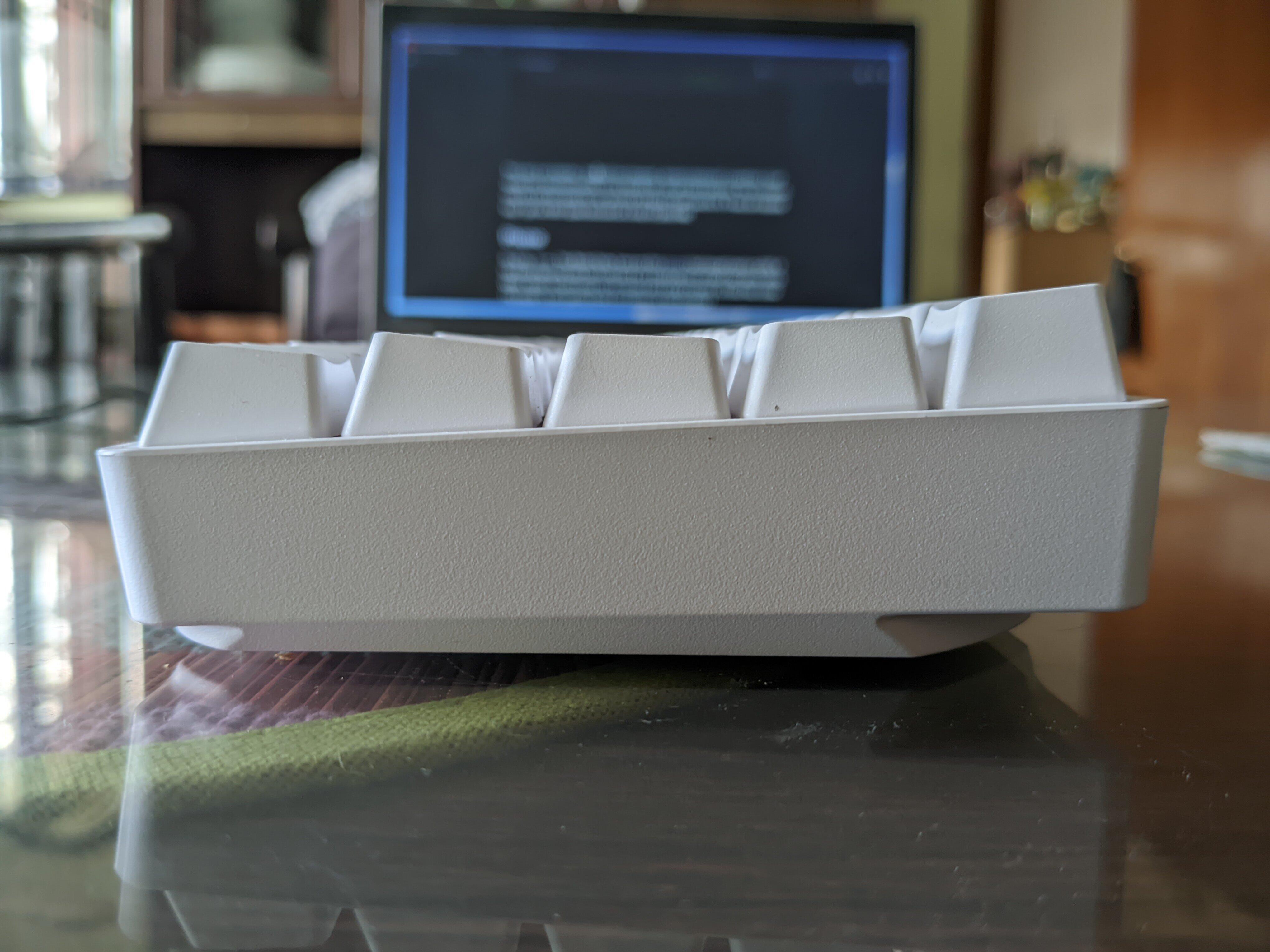 mech-keyboard, view from the side